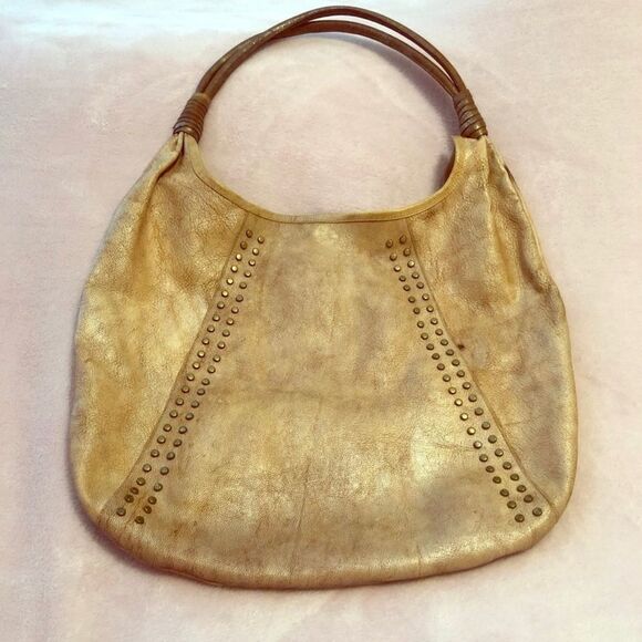 Calleen Cordero studded light tan leather handbag - Picture 5 of 5